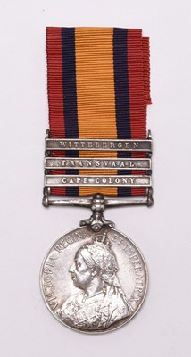 Lot 143 - Boer War QSA, Pte. W.H Morris, Worcester Regiment