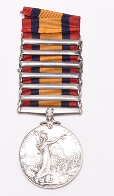 Lot 144 - Boer War QSA Medal with six clasps
