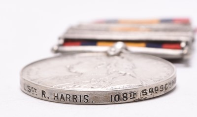 Lot 144 - Boer War QSA Medal with six clasps