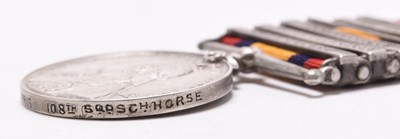 Lot 144 - Boer War QSA Medal with six clasps