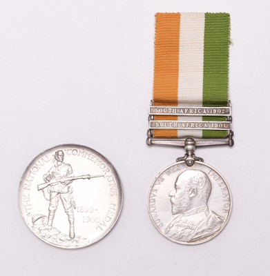 Lot 147 - A Boer War KSA and a South Africa National Commemorative medal