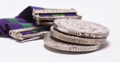 Lot 155 - Three 1918-62 Military General Service Medals