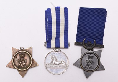 Lot 162 - Egypt Medal 1882 and two Khedive's Stars