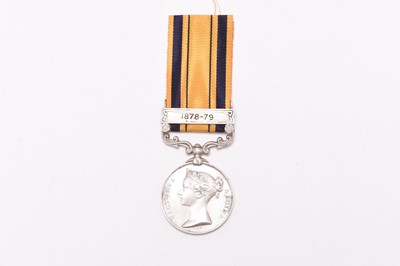 Lot 164 - Zulu Wars. South Africa 1877-79 medal with altered clasp and later ribbon.