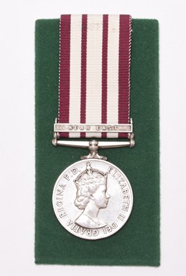 Lot 168 - QEII Naval General Service Medal with Near East Clasp