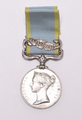 Lot 170 - Crimea Medal with Sebastopol clasp, Sjt. William Tooting, 56th Regiment