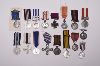 Lot 172 - A mixed group of military medals, including copies