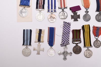 Lot 172 - A mixed group of military medals, including copies