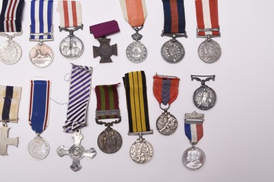 Lot 172 - A mixed group of military medals, including copies