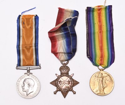 Lot 174 - WW1 Medal Trio - KIA, Yorkshire Regiments