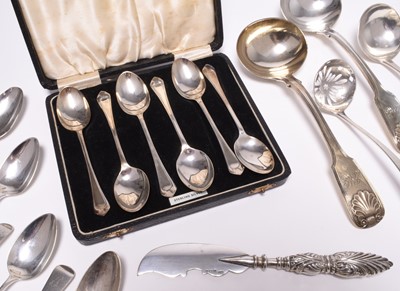 Lot 60 - A collection of silver flatware