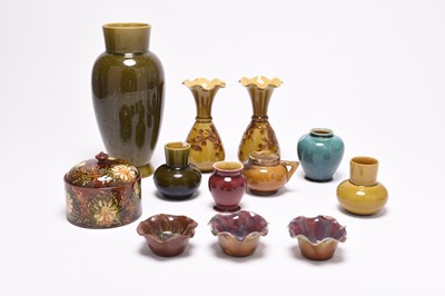 Lot 33 - A small group of Linthorpe art pottery