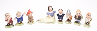 Lot 137 - A set of Wade Walt Disney Snow White and the Seven Dwarves figures