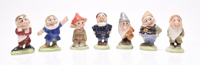 Lot 137 - A set of Wade Walt Disney Snow White and the Seven Dwarves figures