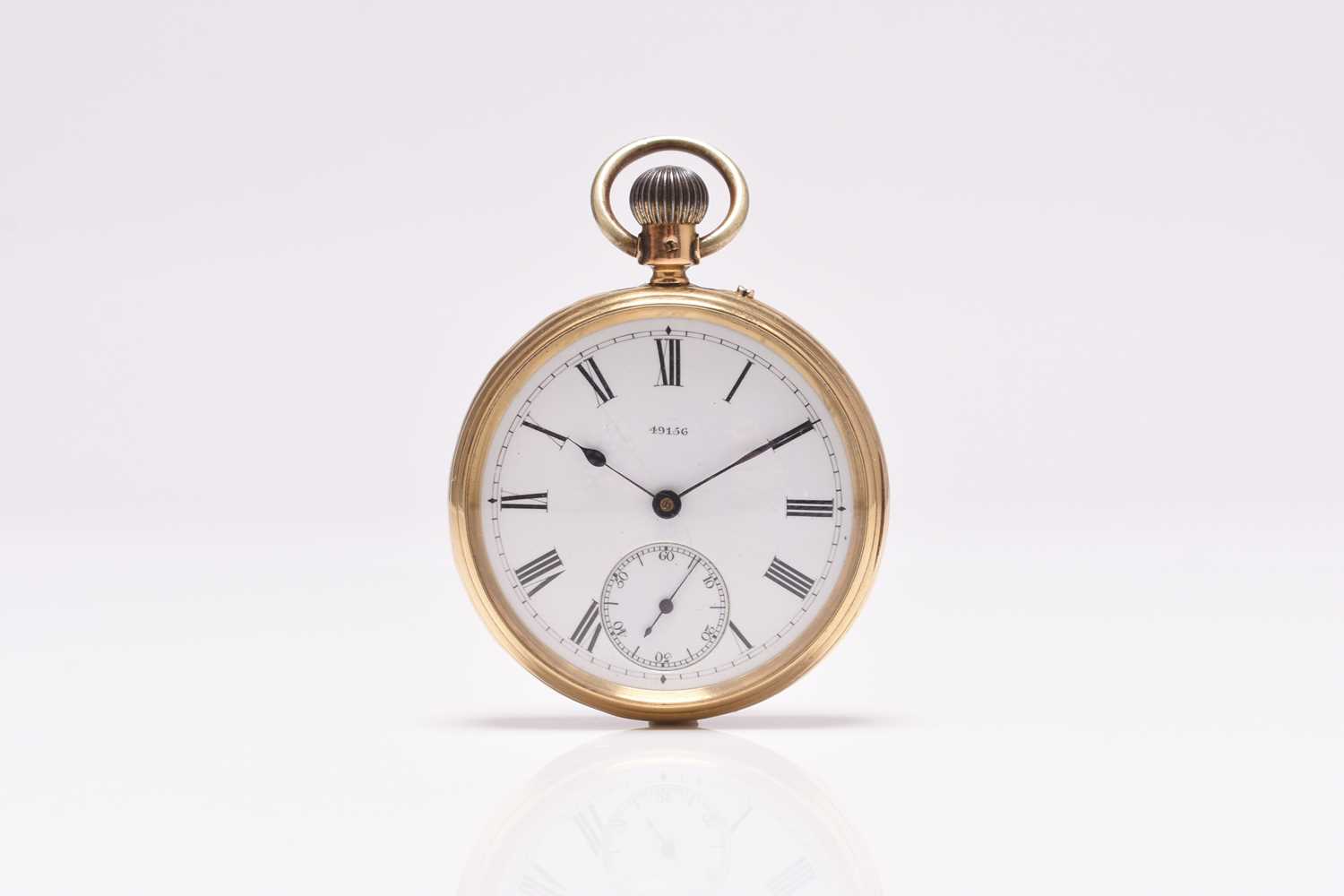 Lot 86 - An 18ct gold open face pocket watch