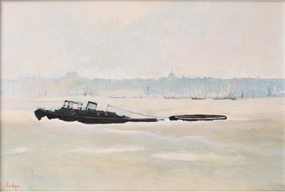 Lot 187 - Janet Ledger (b.1931) Down the Thames