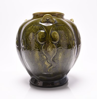 Lot 39 - Linthorpe vase designed by Christopher Dresser