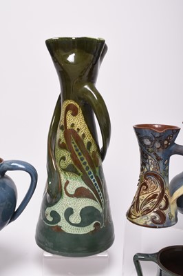 Lot 41 - A collection of Barnstaple art pottery, predominantly CH Brannam and Baron