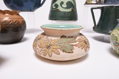 Lot 41 - A collection of Barnstaple art pottery, predominantly CH Brannam and Baron