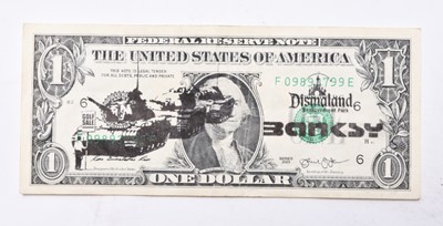 Lot 57 - Banksy (b.1974) Golf Sale, Banksy Dismaland $1 Bill