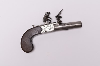 Lot 263 - English flintlock pocket pistol by Twigg (London), late 18th century