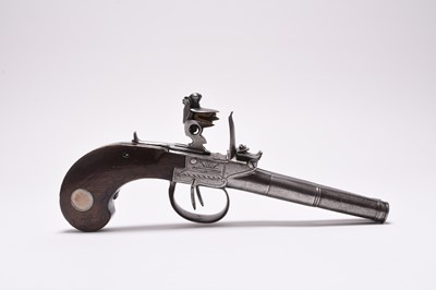 Lot 171 - Double-barrelled flintlock pistol, circa 1810-20