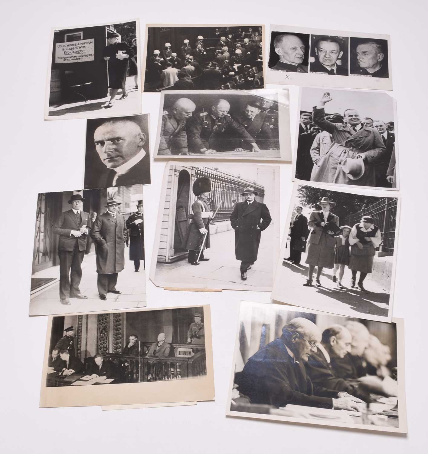 Lot 57 - Press Photographs - German War Crimes, Trials and High Ranking Nazis