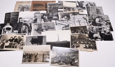 Lot 59 - Press Photographs - Concentration camps and their victims, with two further of the Nuremberg Trials