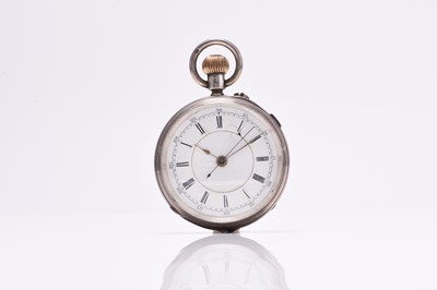 Lot 434 - A silver open face centre seconds pocket watch