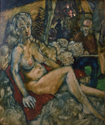 Lot 151 - Raymond Arthur Roadnight (b.1941) Nude with Flowers