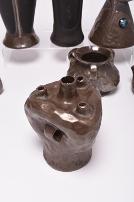 Lot 47 - Seven Bretby Art pottery vases, circa 1900
