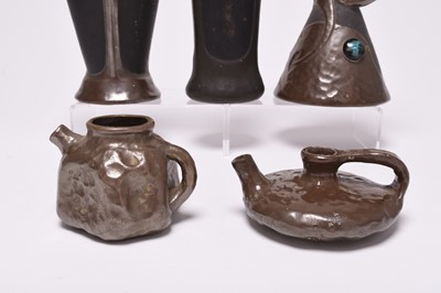 Lot 47 - Seven Bretby Art pottery vases, circa 1900