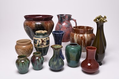 Lot 58 - A group of art pottery, predominantly circa 1890-1930