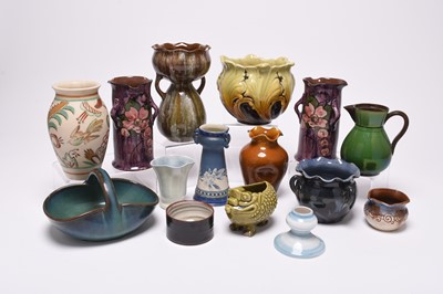 Lot 59 - A collection of British art pottery, late 19th and early 20th century