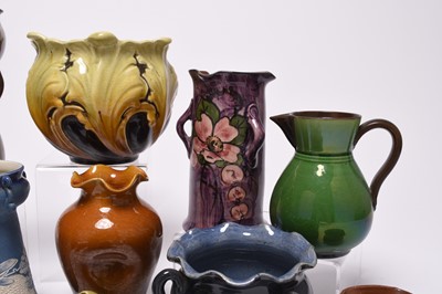 Lot 59 - A collection of British art pottery, late 19th and early 20th century