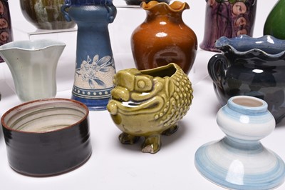 Lot 59 - A collection of British art pottery, late 19th and early 20th century