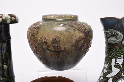 Lot 59 - A collection of British art pottery, late 19th and early 20th century