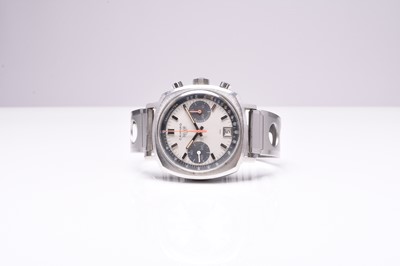 Lot 335 - Heuer: A gentleman's stainless steel Camaro chronograph wristwatch