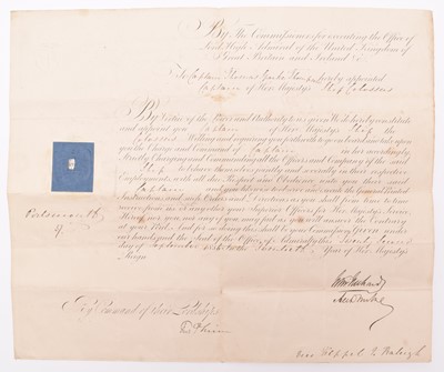 Lot 34 - Royal Navy - Captain Sparke Thompson to HMS Colossus, 1856