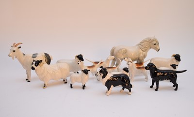 Lot 127 - Beswick animals and Border Fine Arts sheep