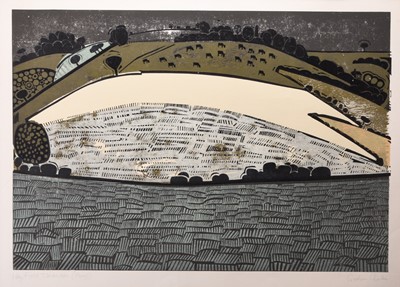 Lot 112 - Graham Clarke (b.1941) Hay Field Tumberden