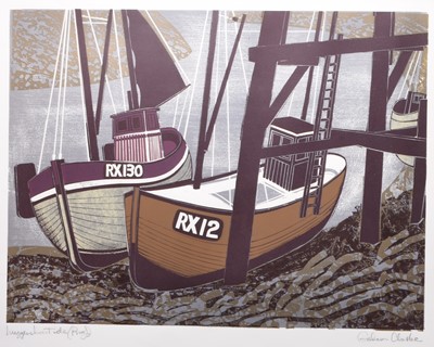 Lot 147 - Graham Clarke (b.1941) Luggers Low Tide