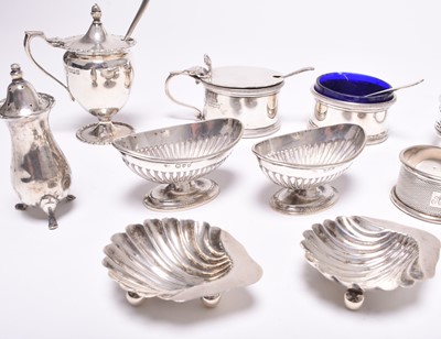 Lot 27 - A collection of various silver cruets
