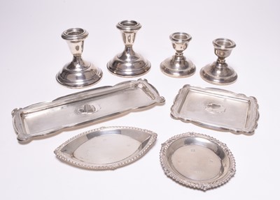 Lot 62 - A small collection of silver and white metal