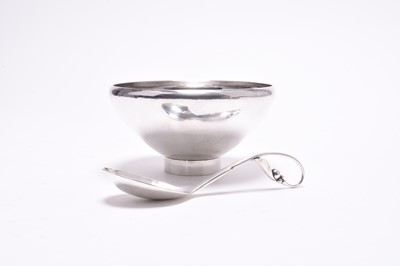 Lot 114 - A Georg Jensen silver bowl and spoon