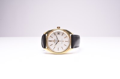 Lot 102 - Omega: A gentleman's gold plated constellation wristwatch