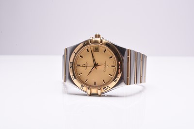 Lot 93 - Omega: A mid-sized bi-colour Constellation bracelet watch