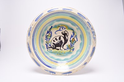 Lot 233 - Spanish faience Lebrillo bowl, 19th century