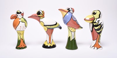 Lot 148 - Four of Lorna Bailey bird vases