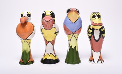 Lot 148 - Four of Lorna Bailey bird vases